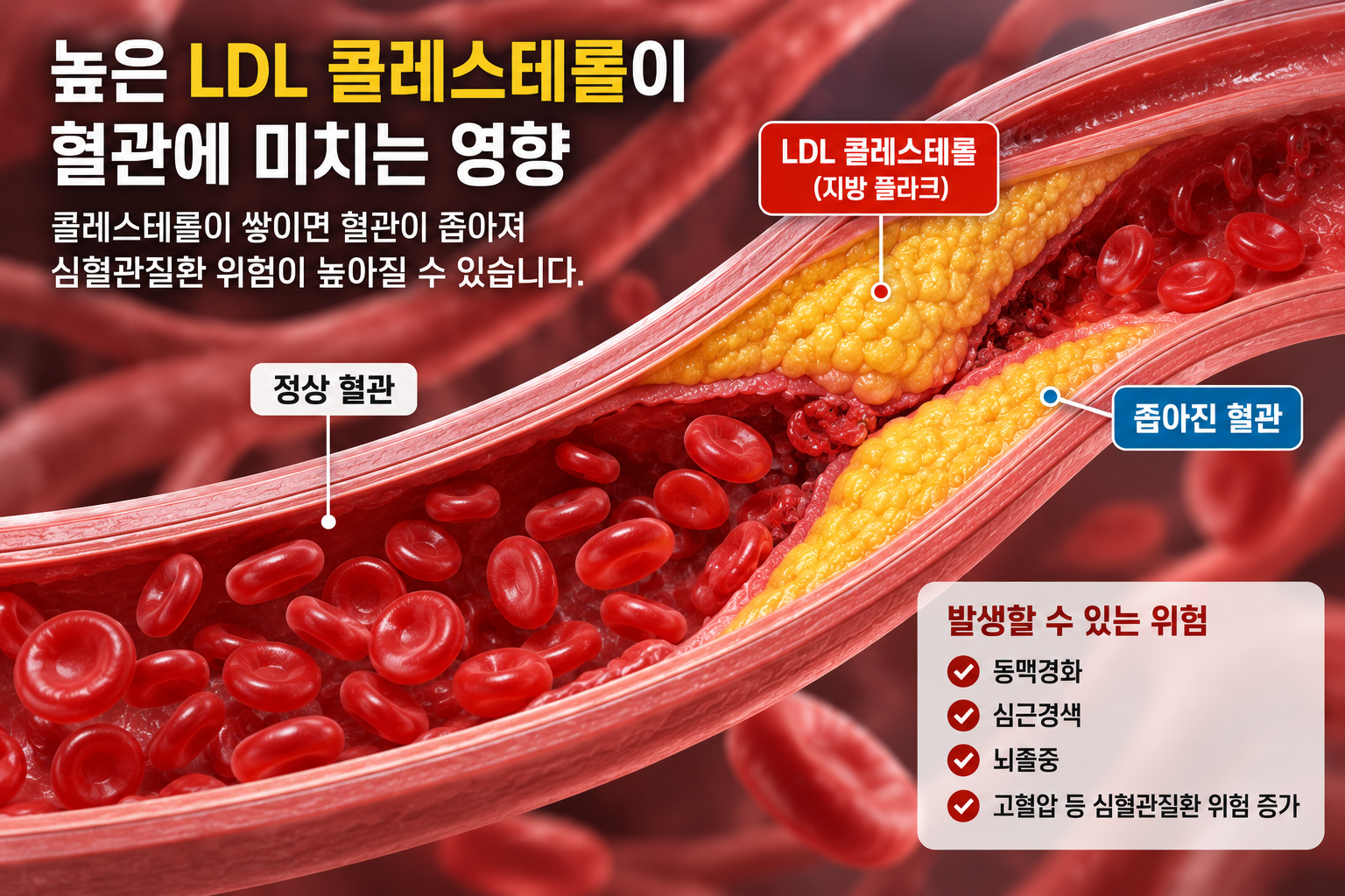 콜레스테롤 수치 높으면 나타나는 증상은?｜LDL 콜레스테롤 낮추는 음식·생활습관 총정리