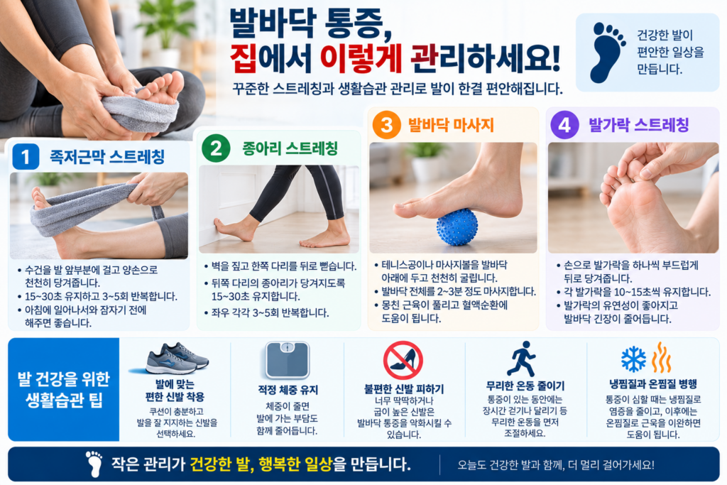 발바닥 찌릿하고 저리다면?|통증 위치로 알아보는 원인 7가지 관리