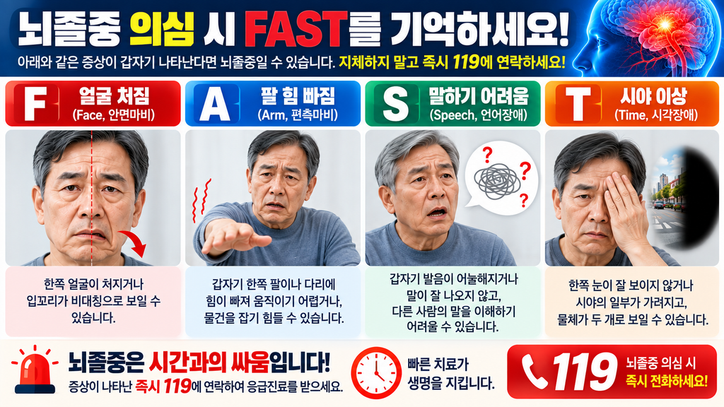 뇌혈관질환 어떤 종류가 있을까?|뇌경색·뇌출혈·뇌동맥류 증상까지 한눈에 증상