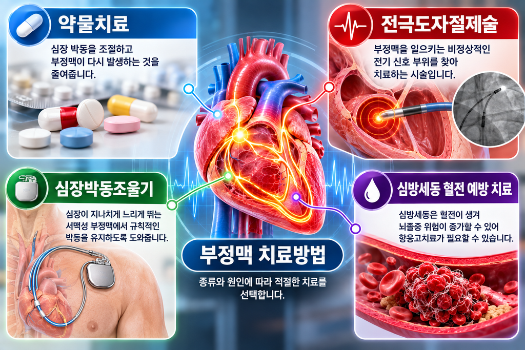 심장이 갑자기 쿵쿵 뛴다면?|부정맥 증상·검사부터 치료까지 총정리 치료